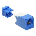 CJ6X88TGBU-24 - MINI-COM MODULE, CAT 6A, UTP, 8