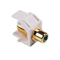 RCAFINSERTG-W - INSERT RCA JACK TO F TYPE JACK