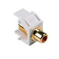 RCAFINSERT-W - INSERT RCA JACK TO F TYPE JACK