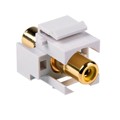RCAINSERTY-W - INSERT RCA JACK COUPLER