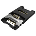 SIM5055-6-1-25-00-A - MINI SIM HINGED, 6P, SMT, 2.5MM