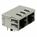 JXD0-2015NL - CONN JACK 2PORT 1000 BASE-T PCB