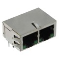 JX80-0037NL - CONN JACK 2PORT 100 BASE-TX PCB