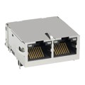 0826-1X2T-HS-F - CONN JACK 2PORT 1000 BASE-T PCB