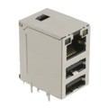 C893-1AX1-E1 - CONN JACK 1PORT 100 BASE-T PCB