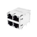 J0B-2014NL - CONN JACK 4PORT 2.5G BASE-T PCB