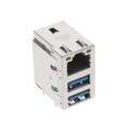 RJMG241KM2190ER - RJMAG 1000 BASE-T STACK DUAL USB