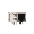 MTJ-88TX1-FSP-PG-LG-M4 - MODULAR JACK 8P8C RA SG BK SHLD