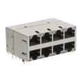0895-2C4R-GK - CONN JACK 8PORT 1000 BASE-T PCB