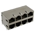 0810-2H4R-28-F - CONN JACK 8PORT 100 BASE-T PCB