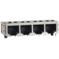 SI-10022 - CONN JACK 4PORT 100 BASE-T PCB