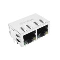 JXR8-1001NL - CONN JACK 2PORT 100 BASE-T PCB