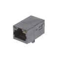 MTJ-88SX1-LH-M204-HT - MODULAR JACK 8P8C RA SG BK L