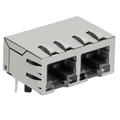 SI-60135-F - CONN JACK 2PORT 100 BASE-T PCB