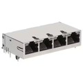 08B1-1X4T-36-F - CONN JACK 4PORT 100 BASE-T PCB