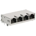 08B0-1D4T-06-F - CONN JACK 4PORT 100 BASE-T PCB