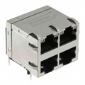 JX20-0252NL - CONN JACK 4PORT 1000 BASE-T PCB