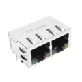 JXR8-1002NL - CONN JACK 2PORT 1000 BASE-T PCB