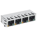SI-60066-F - CONN JACK 4PORT 100 BASE-T PCB