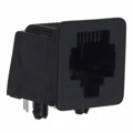 5520243-4 - CONN MOD JACK 8P8C R/A UNSHLD