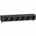 557564-1 - CONN MOD JACK 8P8C R/A UNSHLD