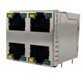 RJE4W48874A1 - 8P8C, RA, CAT5E, STACKED 2X2, WI