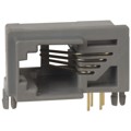 TM5RF-44 - CONN MOD JACK 4P4C R/A UNSHLD