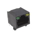 MTJ-88ARX1-LH - RJ45 MODULAR JACK, DIP, SIDE ENT