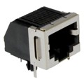 GLX-S-1010M-BLK - MODJACK LOW/PROF RT< 10P10C SHLD
