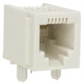 RJ11-4L-S - CONN MOD JACK 6P4C R/A UNSHLD