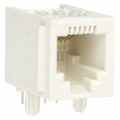 RJ11-6L-S - CONN MOD JACK 6P6C R/A UNSHLD