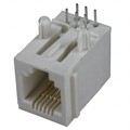 RJ11-6L-B - CONN MOD JACK 6P6C R/A UNSHLD