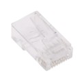 MTPR-88-W-S-C6-A - CAT6 PLUG, 8P8C, 30U PLATING, SO