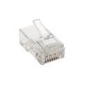 N230-100-STR - CAT6 RJ45 MOD PLUG RND ST 1=100
