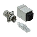 1608016 - CONN MOD PLUG 8P8C SHIELDED