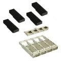 U98-C421-10C1 - CONN CFP4 CAGE 1X4 W/HSINK R/A