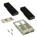U98-C221-10C1 - CONN CFP4 CAGE 1X2 W/HSINK R/A