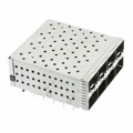 1-2007394-6 - CONN SFP+ RCP W/CAGE 2X4 160P RA
