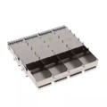 UE36-B46200-06A2A - QSFP DD CAGE 1X4 W/ HS FIN PIN H
