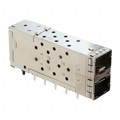 0760445003 - CONN SFP+ RCPT W/CAGE 2X1 40P RA