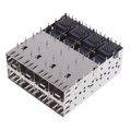 1658390-2 - CONN SFP RCPT W/CAGE 2X4 160P RA