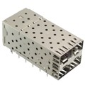 0757595001 - CONN SFP RCPT W/CAGE 2X2 80P R/A