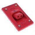 1300190011 - DB 2P ANGLE RECEPTACLE RED