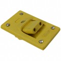 1300190001 - CONN RCPT DB 2POS ANGLE YELLOW