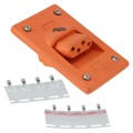 1300190018 - DB 4P ANGLE RECEPTACLE ORANGE