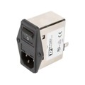 FGSMA10BFR - EMC FILTER, IEC INLET &amp; LINE FIL