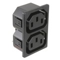 0909.0001 - PWR ENT RCPT IEC320-2-2F PANEL