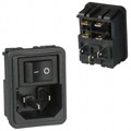 1609112-8 - PWR ENT MOD RCPT IEC320-C14 PNL