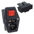 4304.6088 - PWR ENT MOD RCPT IEC320-C14 PNL