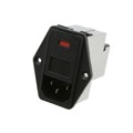 6-6609930-8 - PWR ENT MOD RCPT IEC320-C14 PNL